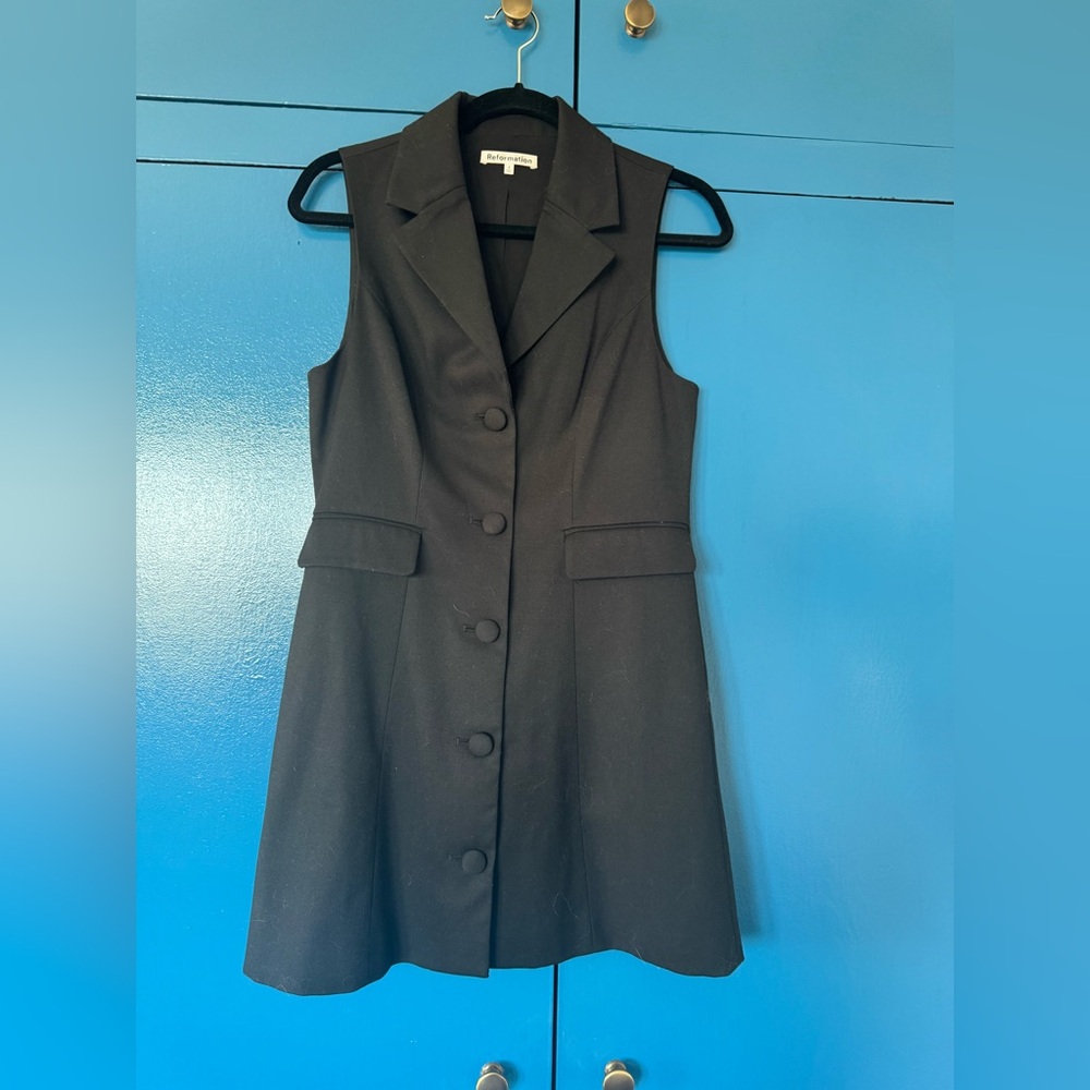 Reformation Black Blazer dress